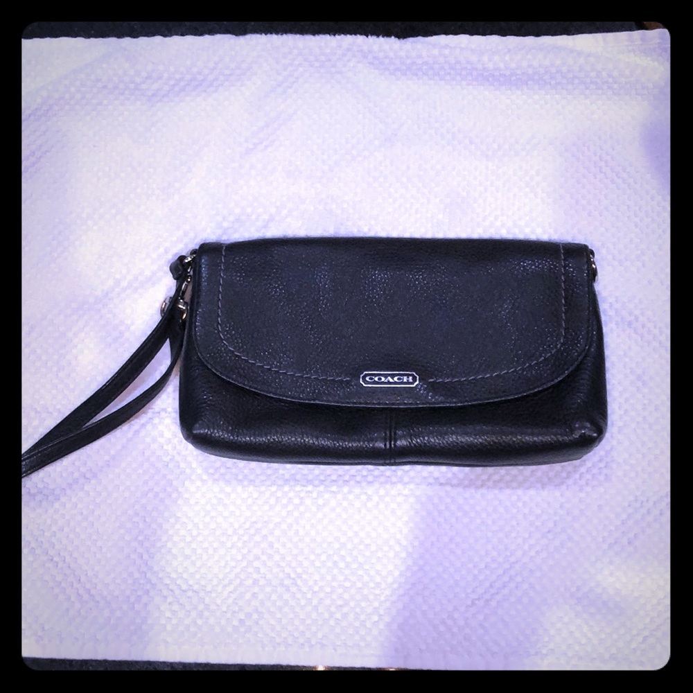 Authentic Coach clutch with wristlet